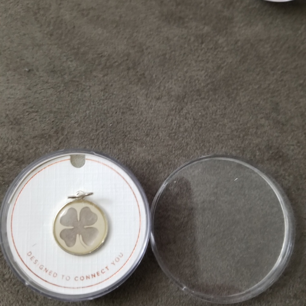 Alex & Ani Retired Sterling Silver Clover Charm